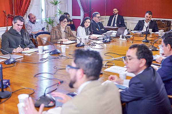 <p>Los integrantes de la mesa expusieron en la Comisión de Salud del Senado este lunes. Foto: Senado</p>