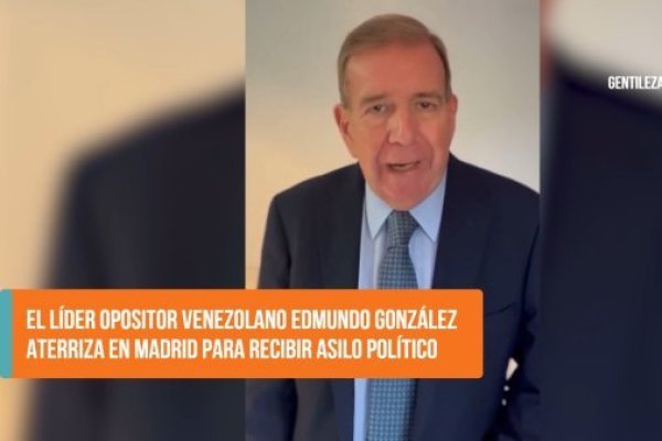 <p>Ahora en DF SUD | El líder opositor venezolano Edmundo González aterriza en Madrid para recibir asilo político</p>