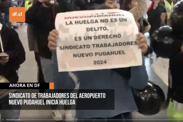<p>Ahora en DF | Sindicato de trabajadores del aeropuerto de Santiago inicia paro tras fallida negociación</p>