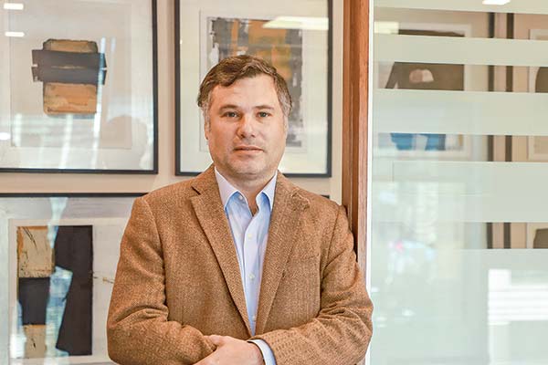 <p>Cristián Barros, presidente de la AGF y socio fundador de Invinsa. Foto: Julio Castro</p>