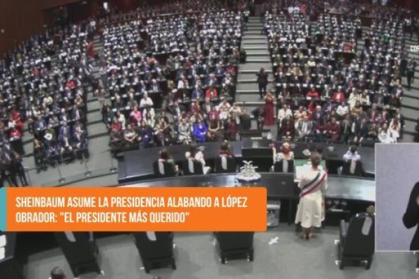 <p>Ahora en DF SUD | Sheinbaum asume la presidencia de México alabando a López Obrador: "El presidente más querido"</p>