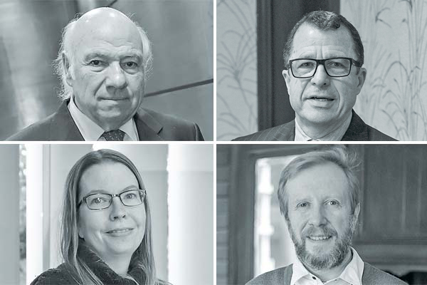 <p>Vittorio Corbo, expresidente del Banco Central. Sebastián Edwards, académico de UCLA. Jeanne Lafortune, académica del Instituto de Economía UC. Francisco Gallego, académico del Instituto de Economía UC. Fotos: Julio Castro y Archivo</p>
