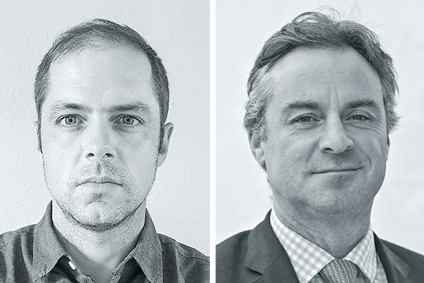 <p>Peter Hughes, fundador y CEO de Apex Group. Raimundo Ducci, fundador y director ejecutivo de Finix.</p>