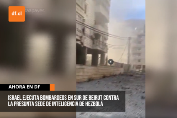 <p>Ahora en DF | Israel ejecuta bombardeos en sur de Beirut contra la presunta sede de Inteligencia de Hezbolá</p>