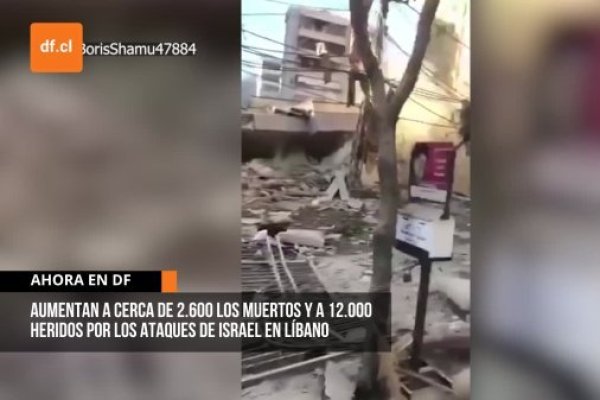 <p>Ahora en DF | Aumentan a cerca de 2.600 los fallecidos y a 12.000 heridos por los ataques de Israel en Líbano</p>