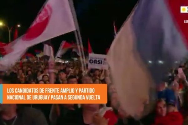 <p>Ahora en DF SUD | Los candidatos de Frente Amplio y Partido Nacional de Uruguay pasan a segunda vuelta</p>