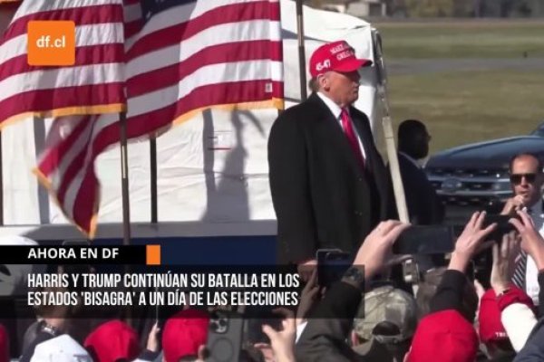 <p>Ahora en DF | Harris y Trump continúan su batalla en los estados decisivos a un día de las elecciones</p>