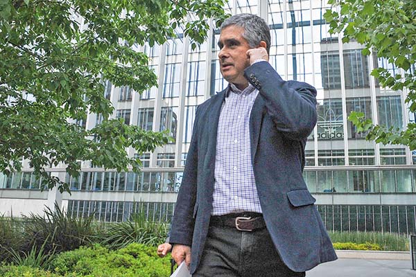 <p>El abogado defensor y hermano de Luis Hermosilla, Juan Pablo Hermosilla. Foto: Agencia UNO</p>