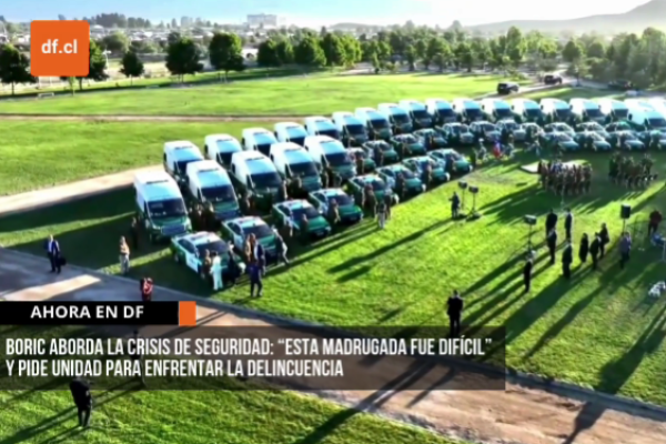 <p>Ahora en DF | Boric presenta nuevas patrullas de Carabineros y aborda crisis de seguridad: "Esta mañana fue difícil"</p>