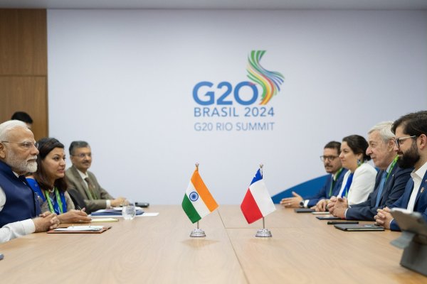 <p>Boric plasma en reunión con el Primer Ministro de India interés de avanzar en acuerdo de comercio bilateral</p>