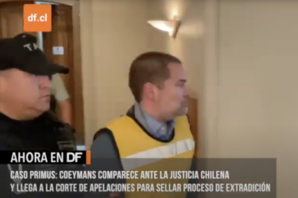 <p>Ahora en DF | Caso Primus: Francisco Coeymans llega a la Corte de Apelaciones para comparecer por primera vez ante la justicia chilena</p>