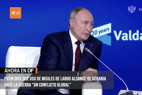 <p>Ahora en DF | Putin dice que uso de misiles de largo alcance de Ucrania hace la guerra "un conflicto global"</p>