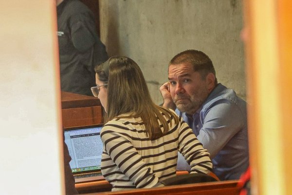 <p>El imputado por el Caso Primus, Francisco Coeymans, durante la primera jornada de su audiencia de formalización. Foto: Manuel Urzua</p>