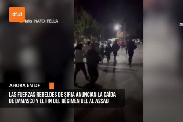 <p>Ahora en DF | Las fuerzas rebeldes de Siria anuncian la caída de Damasco y el fin del régimen del Al Assad</p>