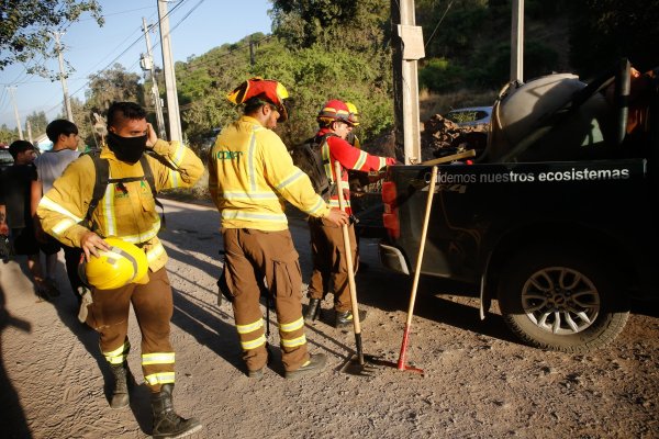 Senapred activa Alerta Roja para las comunas de Melipilla y Padre Hurtado por incendio forestal