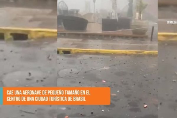 <p>Ahora en DF SUD | Cae una aeronave en el centro de una ciudad turística de Brasil: estiman al menos nueve fallecidos</p>