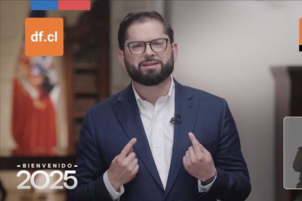 <p>Ahora en DF | Boric entrega mensaje de fin de año: “Soy optimista de Chile y su futuro”</p>