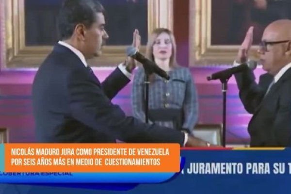 <p>Ahora en DF SUD | Nicolás Maduro jura como Presidente de Venezuela por seis años más en medio de cuestionamientos</p>