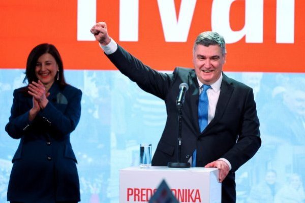 <p>Milanovic es reelegido presidente de Croacia con el 74% de los votos, según escrutinio</p>
