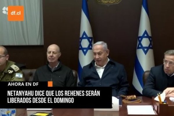 <p>Ahora en DF | Primer ministro de Israel, Benjamin Netanyahu, dice que los rehenes serán liberados desde el domingo</p>