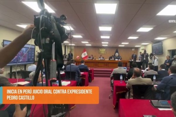 <p>Ahora en DF SUD | Inicia en Perú el juicio oral contra el expresidente Pedro Castillo</p>