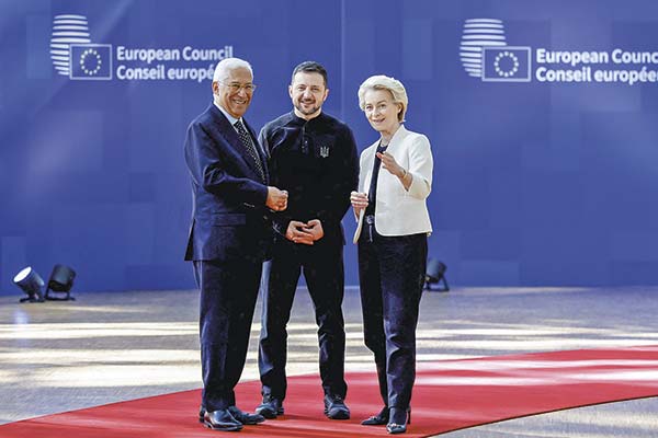 La UE monta acto solidario con Zelenski tras el enfrentamiento con Donald Trump