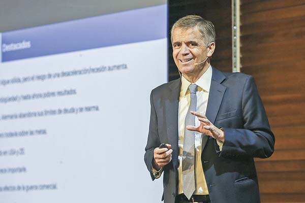 <p>“La economía en el margen está mejor”, declaró Rodrigo Vergara.</p>