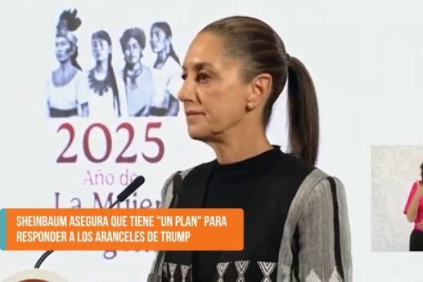 <p>Ahora en DF SUD | México: Sheinbaum asegura que tiene "un plan" para responder a los aranceles de Trump</p>