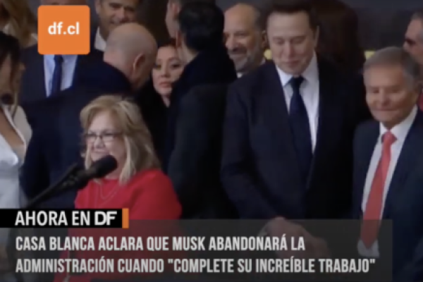 <p>Ahora en DF | Casa Blanca aclara que Musk abandonará la Administración cuando "complete su increíble trabajo"</p>