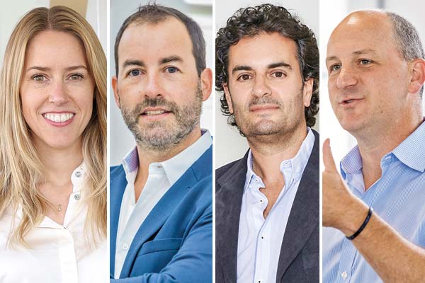 <p>Antonia Rojas, Attom Capital. Cristián Olea Manutara, Ventures. Cristián Velasco, WeBoost y Acvc. Allen Taylor, Endeavor Catalyst.</p>