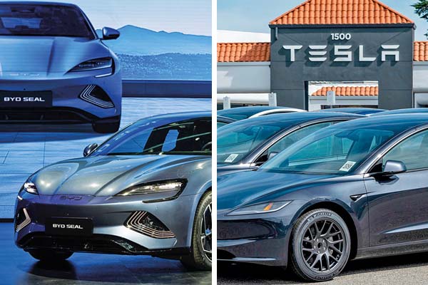 <p>La china BYD recuperó su título del fabricante de vehículos eléctricos más vendido del mundo, tras anunciar que vendió 416.388 automóviles en los primeros tres meses de 2025. Fotos: Bloomberg</p>