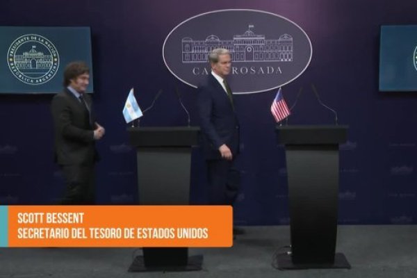 <p>Ahora en DF SUD | Secretario del Tesoro de EEUU a Milei: "Somos sus socios en esta transformación histórica"</p>