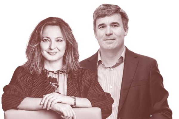<p>Marta Álvarez y Gastón Bottazzini.</p>