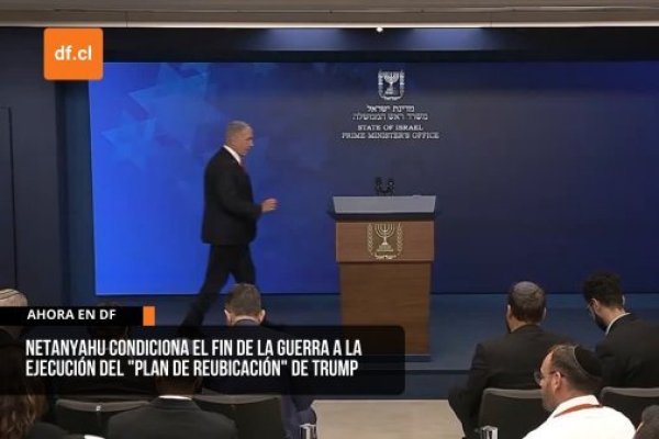 <p>Ahora en DF | Netanyahu condiciona el fin de la guerra a la ejecución del "plan de reubicación" de Trump</p>