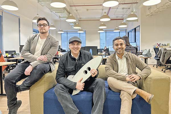 <p>Luis Mourgues, Eduardo Tastets y Javier Cueto, de Imagine Ventures.</p>