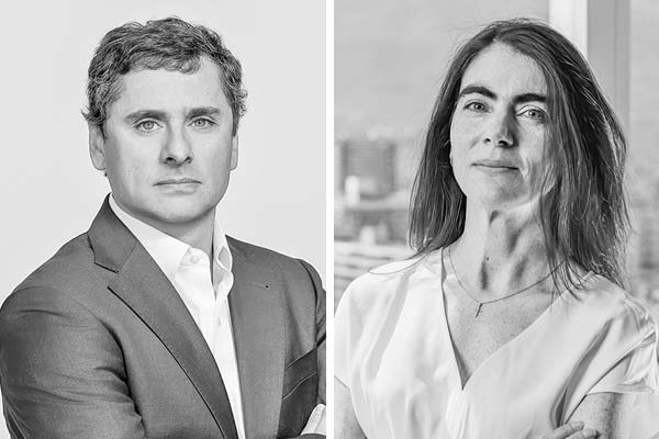 <p>Augusto Rodríguez, socio y líder de Inversiones Agrícolas de Toesca. Pilar Quintas, portfolio Manager de Inv. Inmobiliarias de Toesca.</p>