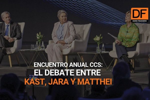 <p>Ahora en DF | Encuentro Anual CCS: Así fue el debate entre Kast, Jara y Matthei</p>