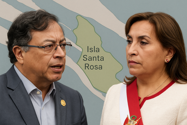 <p>Petro reaviva conflicto limítrofe zanjado en 1929 y Perú responde: "No cederemos ni un milímetro" de la isla Santa Rosa</p>