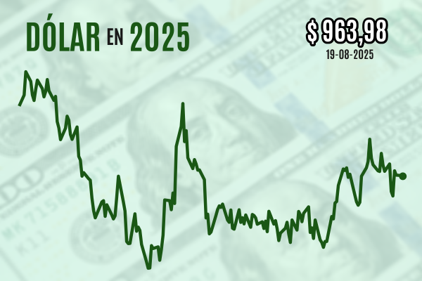 <p>Dólar cierra sin cambios relevantes a pocos días de cumbre de Jackson Hole y atento a reuniones por Ucrania</p>