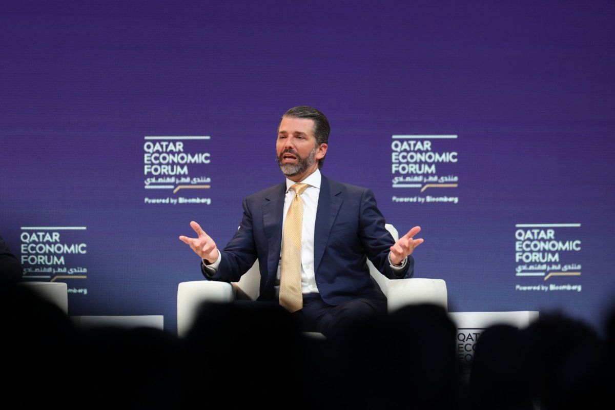<p>Donald Trump Jr en el Foro Económico de Catar 2025 realizado en mayo. (Foto: Bloomberg)</p>