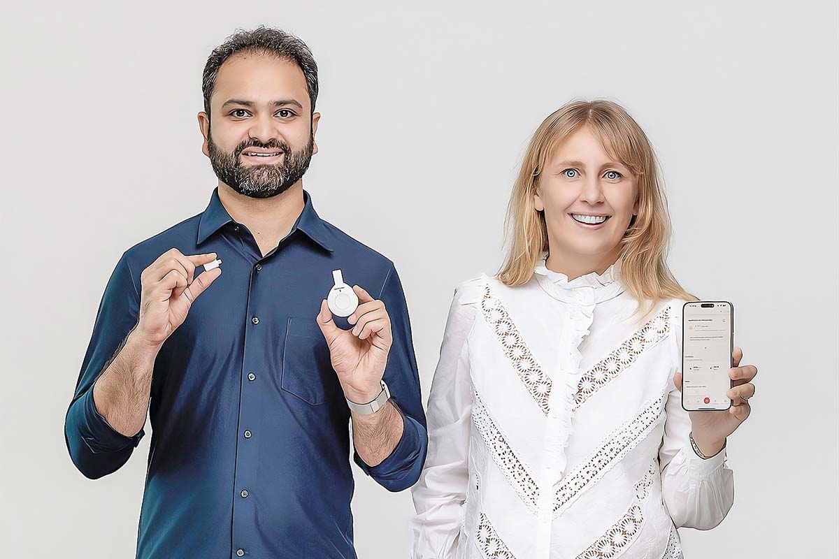 <p>Jemish Parmar y Maria Hahn, fundadores de Nutrix.</p>