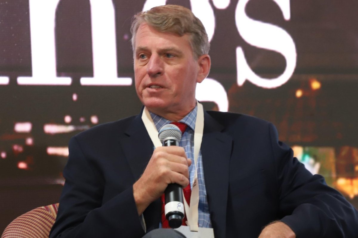 <p>Richard Francis en el evento de Fitch en Chile. Foto: Julio Castro</p>