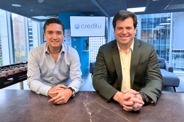<p>David Muñoz e Ignacio Álamos, de Creditú.</p>