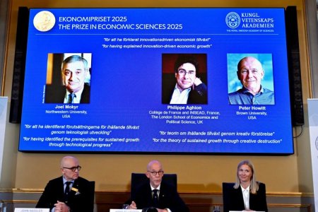 Joel Mokyr, Philippe Aghion y Peter Howitt ganan el Premio Nobel de Economía 2025