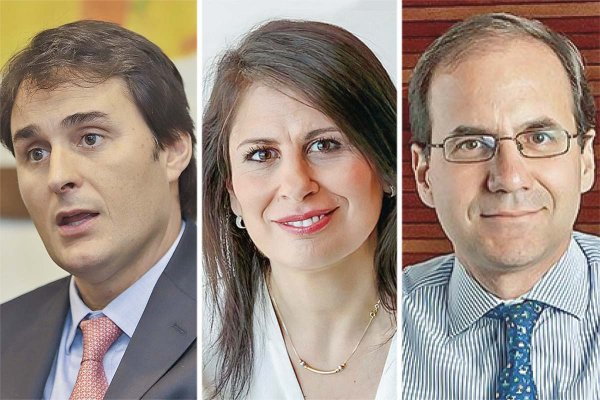 <p> Julio Pellegrini, Nicole Nehme y Cristóbal Eyzaguirr,. Fotos: Archivo</p>