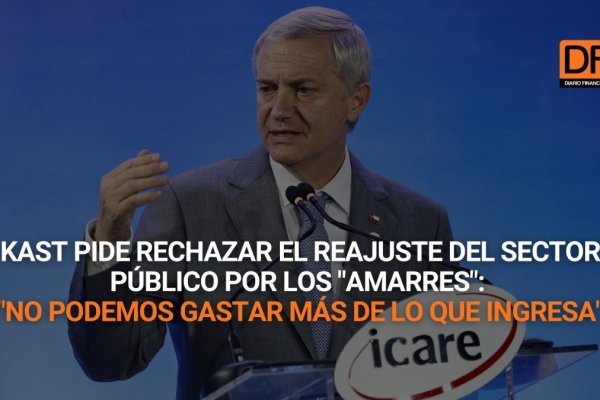 <p>Ahora en DF | Kast pide rechazar el reajuste del sector público por los "amarres": "No podemos gastar más de lo que ingresa"</p>