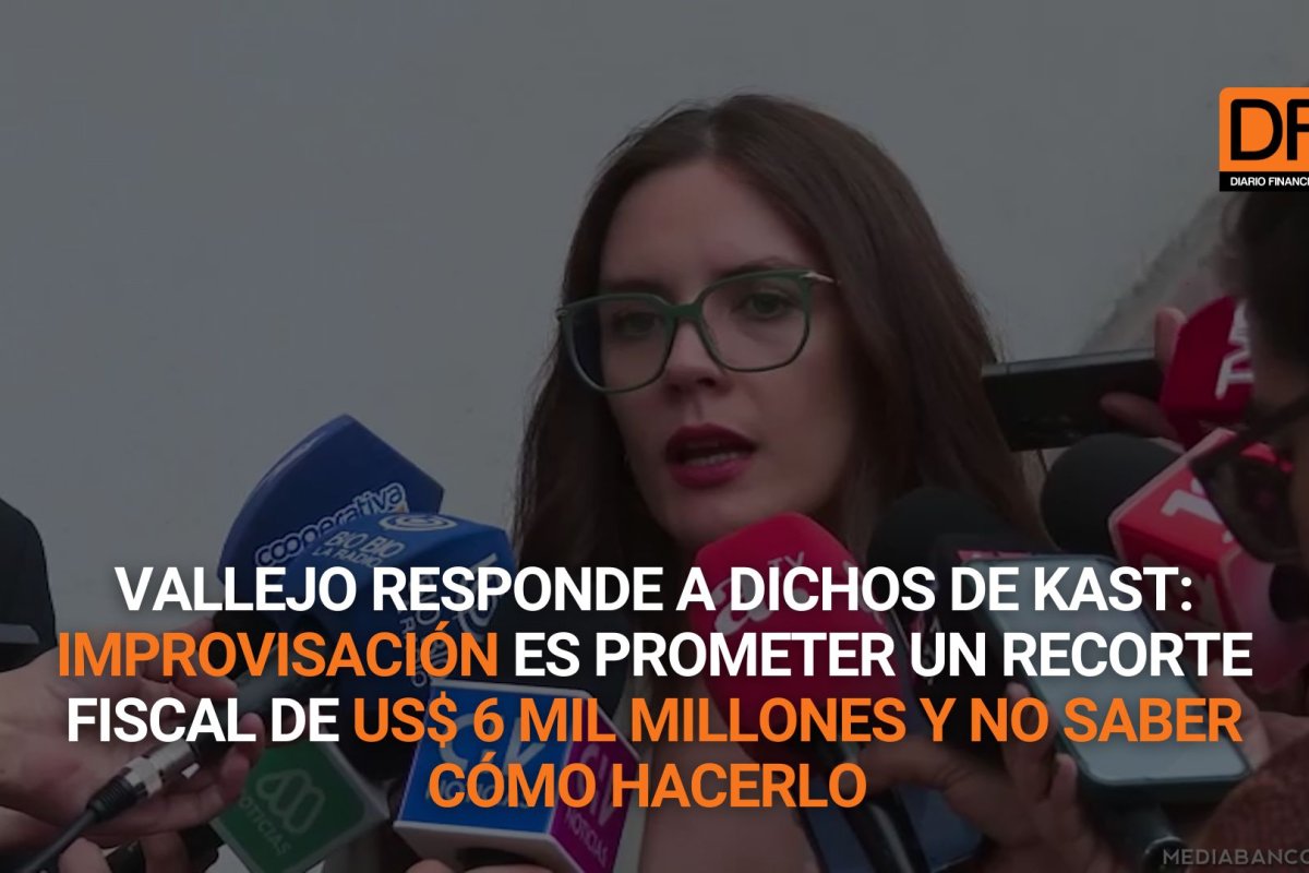 Ahora en DF | Vallejo responde a dichos de Kast: "Improvisación es prometer un recorte fiscal de US$ 6 mil millones y no saber cómo hacerlo"