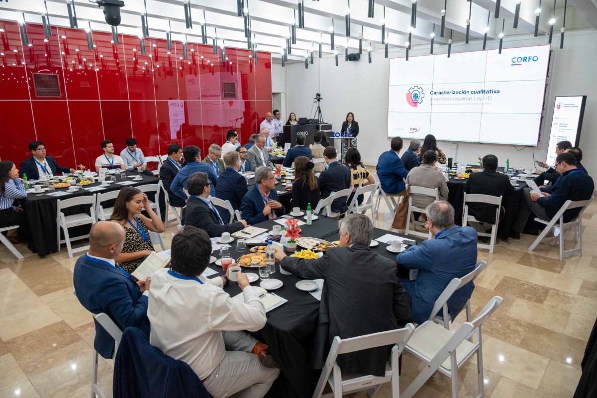 <p>Este martes se presentó el balance de Ley I+D 2025. Foto: Corfo</p>
