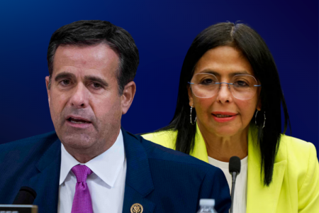 Director de la CIA se reúne con Delcy Rodríguez en Venezuela, mientras Trump estaba con Machado