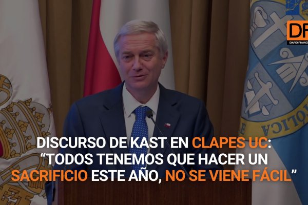 <p>Ahora en DF | Discurso de Kast en Clapes UC: “Todos tenemos que hacer un sacrificio este año, no se viene fácil”</p>